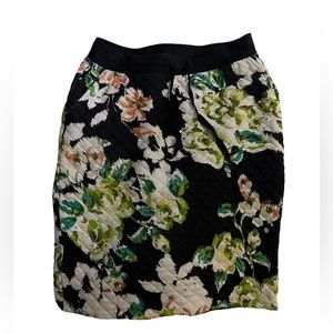 SM womens quilt floral secretary pencil skirt